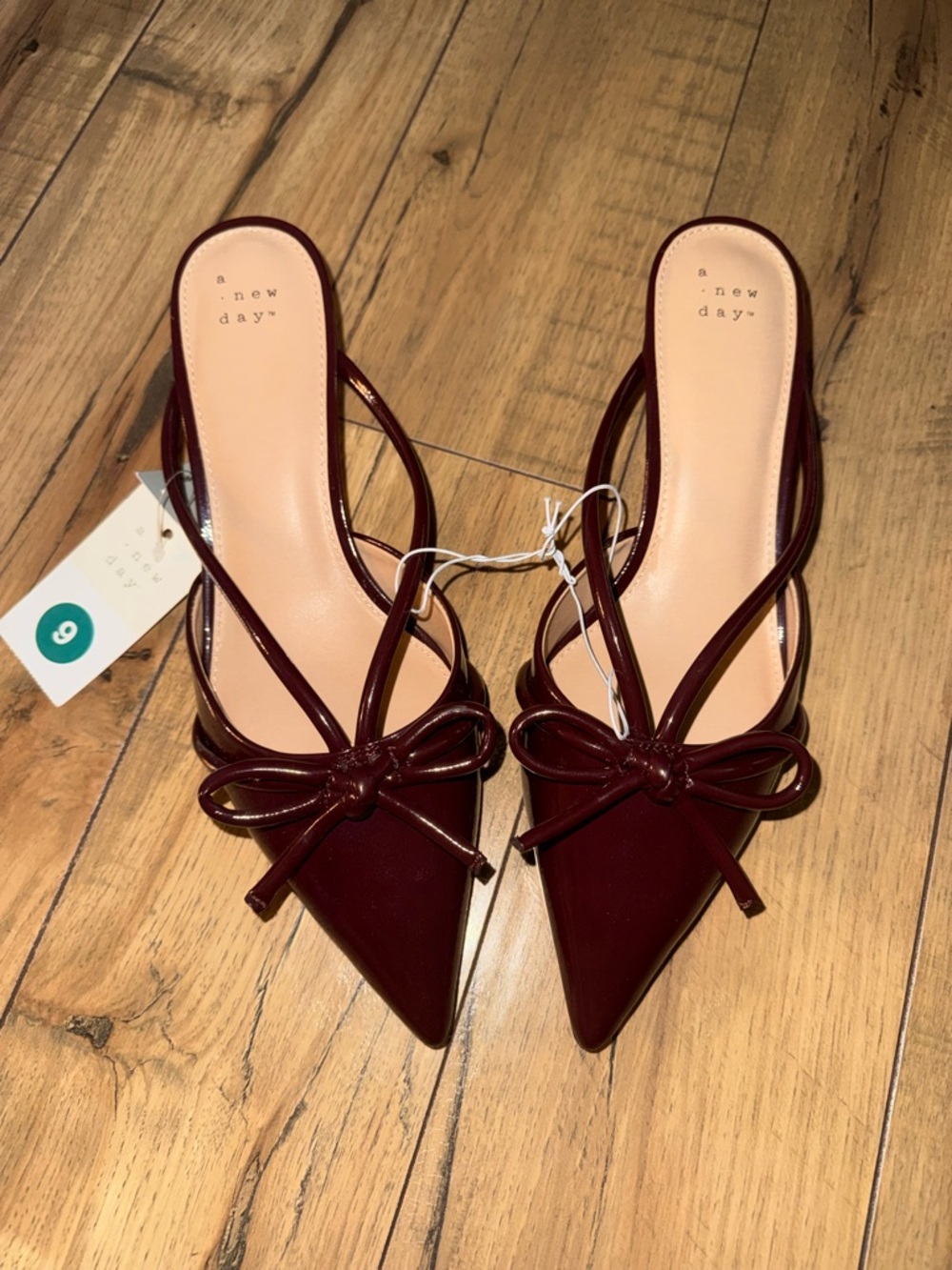 A New Day - Women’s Odelia Heels with Memory Foam Insole – A N Burgundy